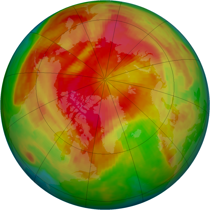 Arctic ozone map for 02 April 1988